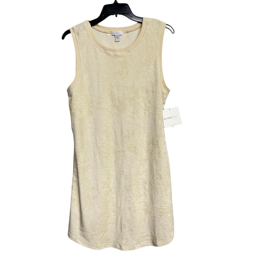 Beyond Yoga Cream Sleeveless Shift Dress